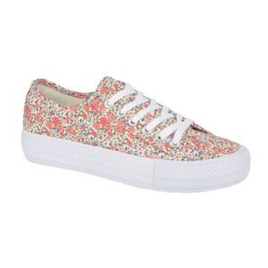 Rdek Womens/Ladies Floral Sneakers / Beige